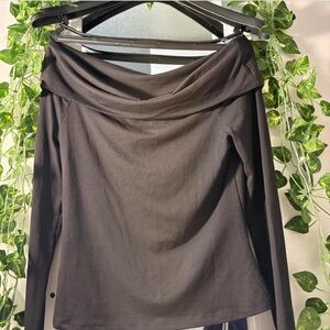 Elegant Black Off-Shoulder Skirt